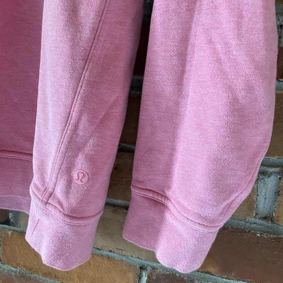LULULEMON all yours crew *terry cotton* heathered azalea pink size 2-4 - Picture 5 of 9